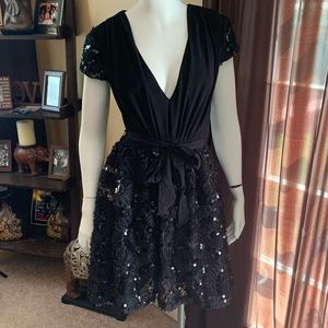 Badgley Mischka sequined dress
